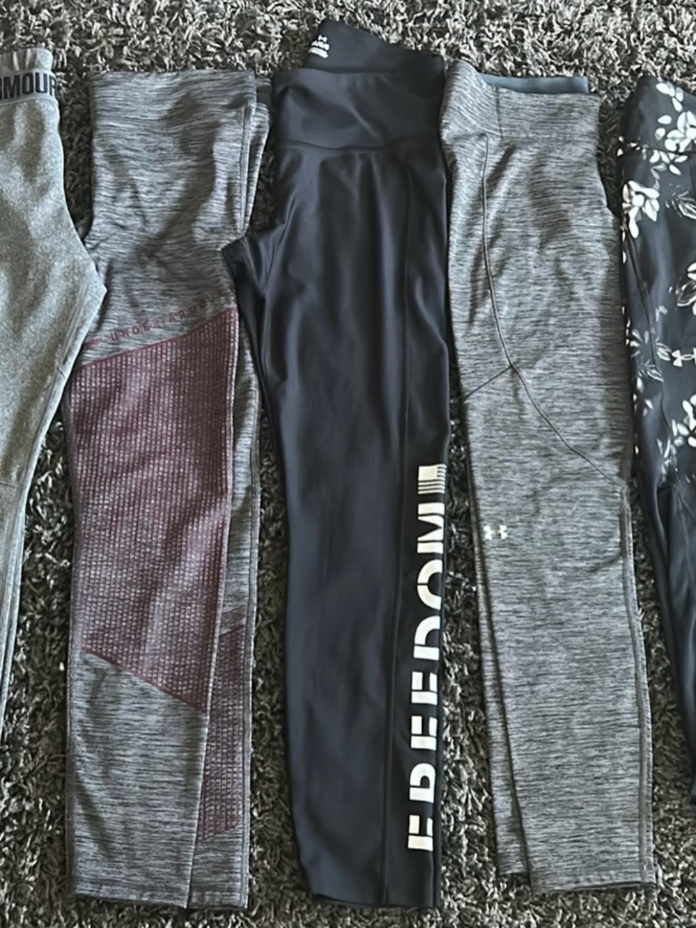 Under Armour Black 'Freedom' Performance Leggings